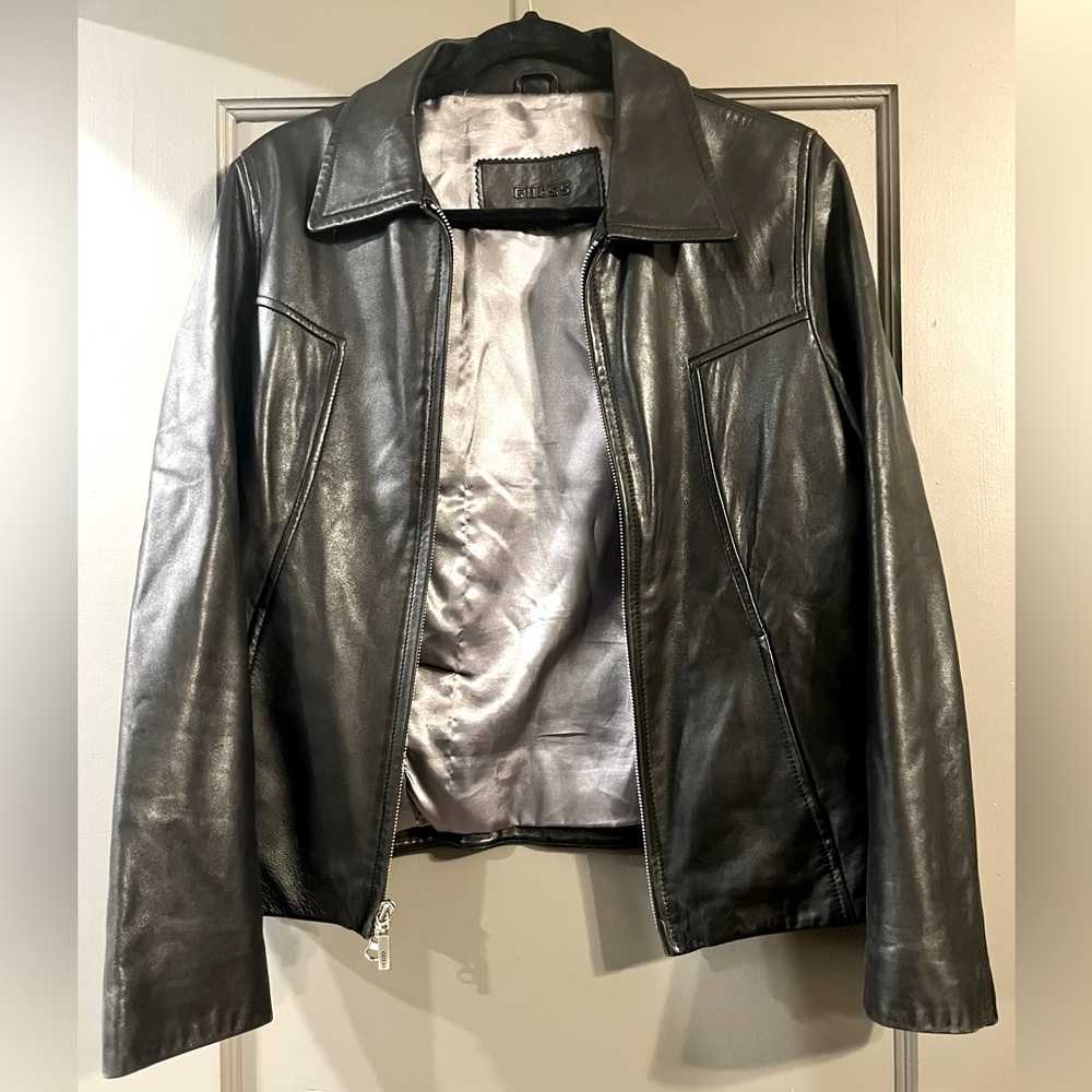 Guess Leather Jacket, Women’s Medium